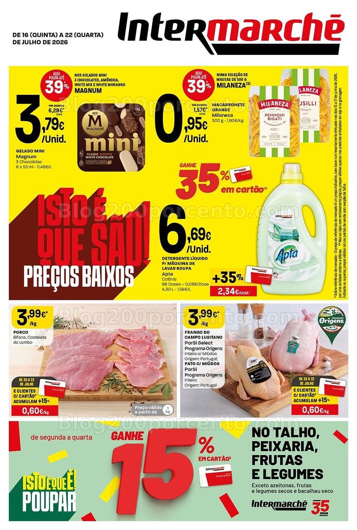 Antevisão Folheto INTERMARCHÉ Contact Promoções de 16 a 22 julho
